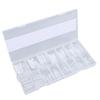 160 Pcs Toenail Forms Clear Toenail Extension Full Cover Tips with Accurate Markings for Manicure   At Home
