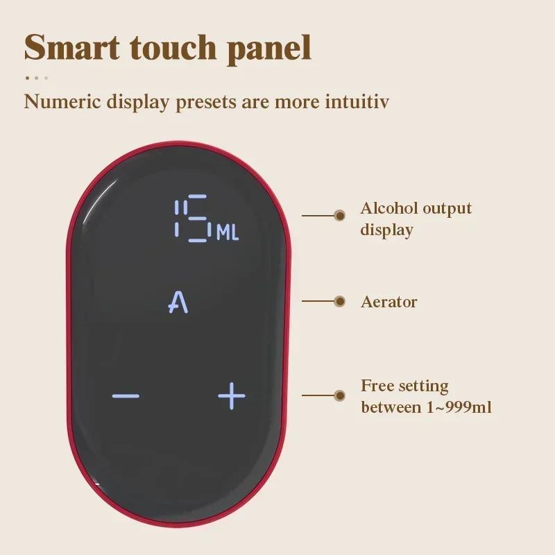 Smart electric digital wine dispenser wine suitable for more than 100 kinds of bottle mouths