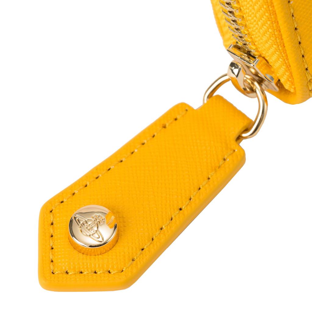 Длинный кошелек Vivienne Westwood 51050023 L001N E401 с круглой молнией Длинный кошелек Желтый Желтый Серебряный Серебряный (Круглая молния) [Элемент]