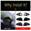 For Nissan Kicks 2025 2026 Rearview Mirror Protection Cap Case Cover Trim ABS Chrome / Black / Carbon Fiber Accessories Exterior