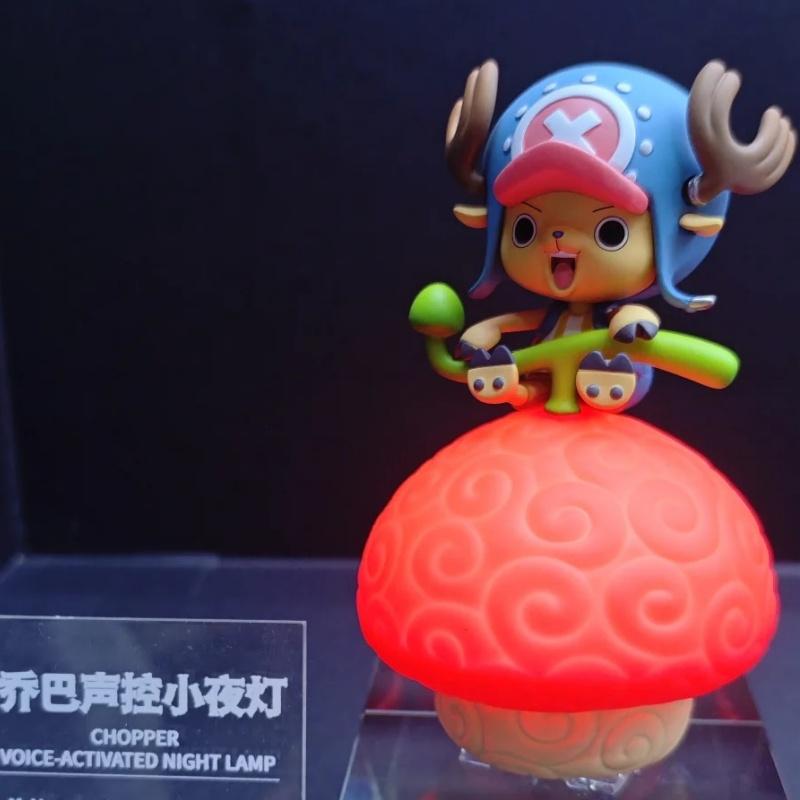 Новейшая серия Дьявольских плодов One Piece Ночник с голосовым управлением Фигурка Аниме Луффи Нико Робин Чоппер Портгас Д. Эйс Игрушечные Подарки