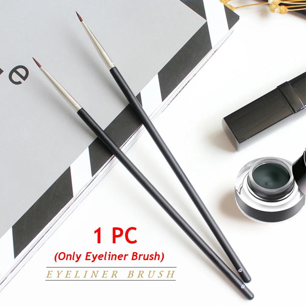 1PC Fashion Women Beauty Mink Hair Black Fine Eyeliner Brush Eyebrow Cream Brush Eyeliner Pen Cosmetic Brushes Eyes Makeup Tools