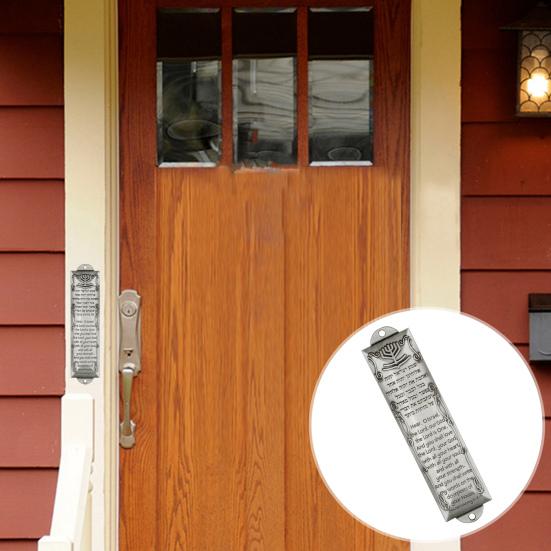 Дверная мезуза, нержавеющая, устойчивая к коррозии металлическая еврейская мезуза, налет, украшение для двери, окна, благословение, подарок