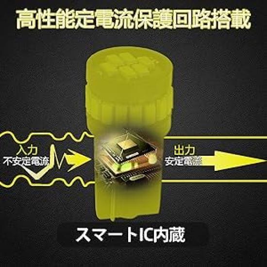 TORIBIO T10 LED Позиционный Совместимый с DC12V и Супер с 24 3014 для Интерьера Номерного Знака и Больше 4 Лампы, 24В, Белый, Яркий, Встроенный