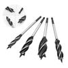 Four-slot Twist Drill Bit with Hex Shank Hole Opener Saw Auger Drill Bits Carpenter Joiner Tool