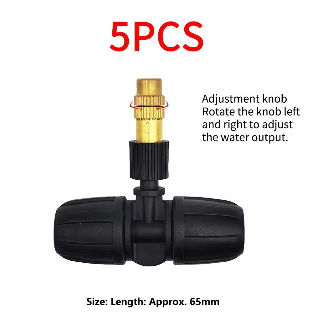 5 шт. ветрозащитный садовый опрыскиватель универсальный пылеудаляющий ирригационные насадки система охлаждения латунная распылительная насадка для туманообразования