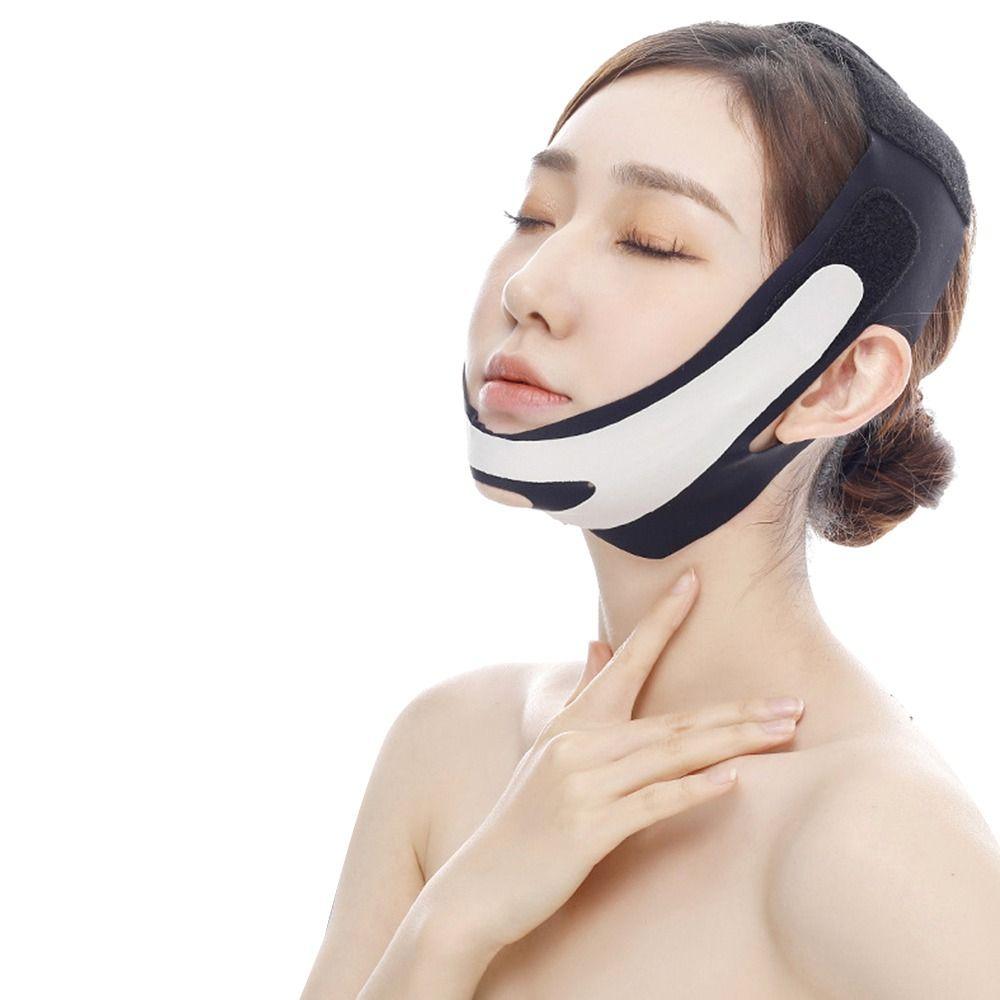 Тонкая маска для лица с двойным подбородком, повязки для лица против морщин, подтяжка щек, повязка с V-образной линией