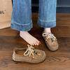 Retro Women's New Autumn Flat-bottomed Single Shoes with One Foot, Lazy Doudou Shoes, Casual Children