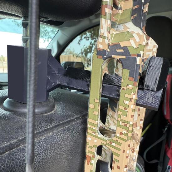 Compound Bow Headrest Mount for Truck Hunting Storage Rack Heavy Duty Bow Hanger Easy Disassembly Universal Bow Holder