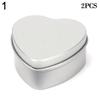 2pcs New Metal Box Candle Jars Aluminum Tin Jar Cosmetic Container Refillable Bottles Tea Cans