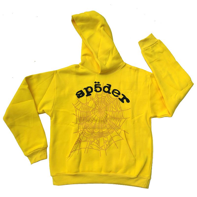 Heavyweight Spider Web Foam Print Fleece Hoodie (450G)
