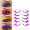 Удлинение глаз, хвостик, кошачий глаз, накладные ресницы 3D, цветные ресницы, повседневные, для вечеринок и праздничной сцены