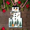 1pc Christmas Snowman Creative Wooden Hanging Sign, Home Party Decoration Wall Hanging, Wooden Sign Hanging