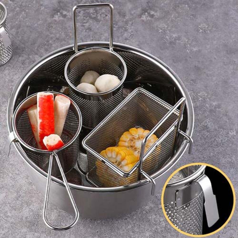 Chip Fryer Cooking Tools Hot Pot Shop Kitchen Fry Basket Vermicelli Screen Hot Pot Spoon Filter Net