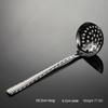 HANYANG 304 Stainless Steel Soup Shell Leakage Ladle Hot Pot Soup Ladle Retro Hammer Grain Mirror Polished Household Spoon
