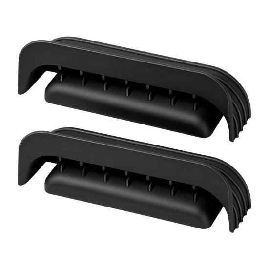 jijijing 2PCS Silicone Handle Cover, Non-Slip Heat Resistant Protector, Thermal Protection Safe Cooking Grip Sleeve, Compatible for Ninja Crispi Glass