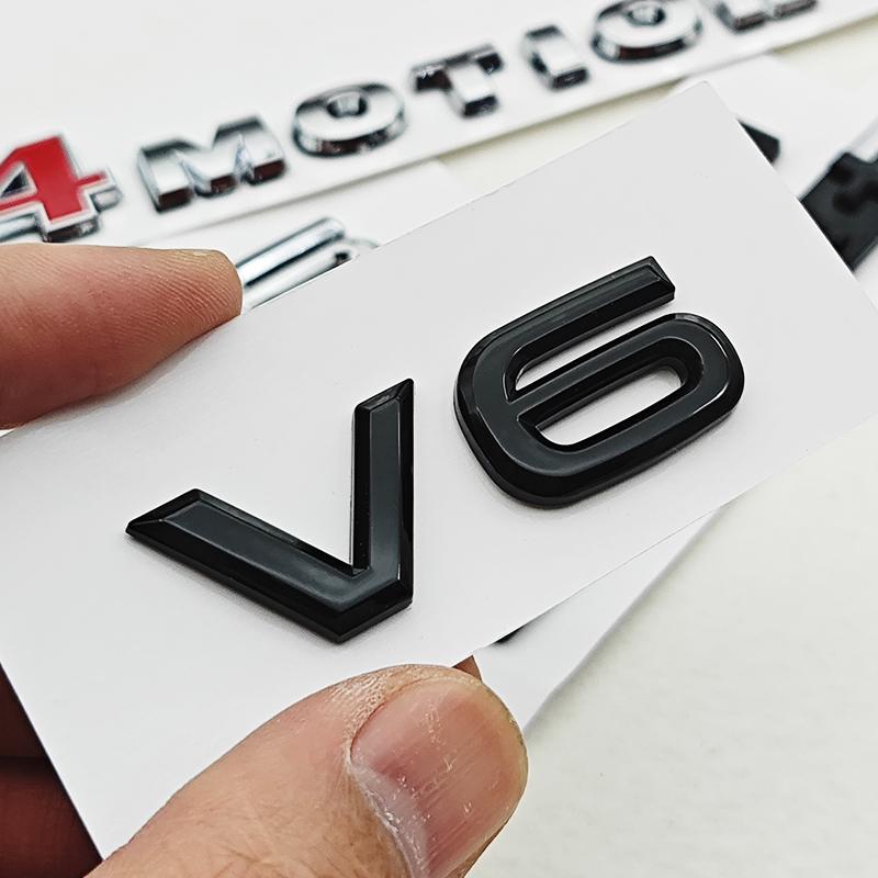 3D ABS Car Letters Logo 4Motion V6 Rear Trunk Badge Emblem Sticker Decals For VW Tayron Golf MK4 5 Tiguan 4MOTION V6 Accessories IF2