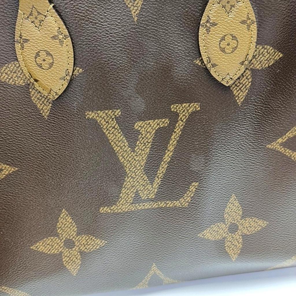 [Pre-Owned] Louis Vuitton Onthego MM 'Brown Giant Monogram/Brown Monogram Reverse Canvas' - Very Good #1NT9LBC