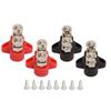 4 Pcs Battery Power Stud DC 12‑48V M8 Dual Distribution Terminal Junction Post Block Bus Bar for Cars RVs Boats Trucks
