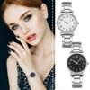 Роскошные часы для девочек, кварцевые часы с ремешком из нержавеющей стали, повседневные часы-браслет