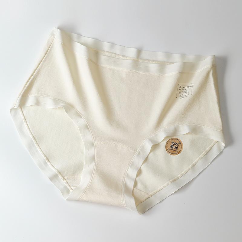 Женские весенне-летние хлопковые трусы-слипы 7A с антибактериальным эффектом, с высокой посадкой