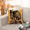 Pillow for Sleep Black Gold African Lady Cushion Cover  ×  Stuffed Cushions Decorative Pillows Sofa Cases Covers Home Garden