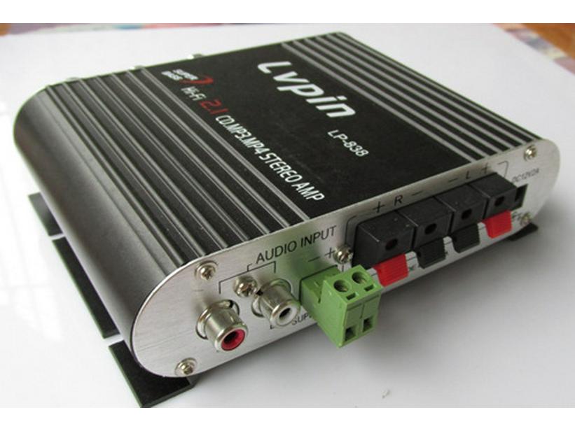 LVpin LP-838: 2.1-канальный 12В автомобильный Hi-Fi аудиоусилитель
