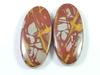 25Cts. Natural Noreena Jasper (13mm X 26mm Each) Oval Cabochon Match Pair SK-2728