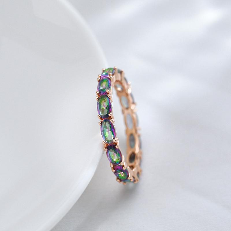 Полный красочный циркон женщин палец кольца личности штабелируемые ювелирные изделия модные аксессуары