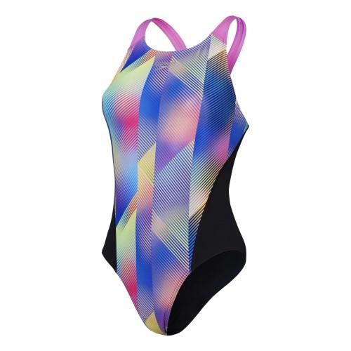 Speedo Womens/Ladies Recordbreaker Digital All-Over Print Training One Piece Swimsuit