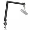 Aokeo Microphone Arm Boom Arm Mic Stand Desk with Mounting Clamp Cable Management Channel Detachable Riser 58" Thread Adapter for Blue Yeti Snowball H