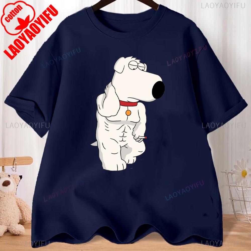 FMILY GUY Stewie Tattoo Brian Cartoon FMILY GUY Printed T-shirt for Fitness Training Jogging Outdoor Activities