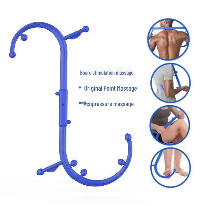 S-образная палочка для глубокого акупрессурного массажа для триггерных точек плеч, шеи, поясницы и спины