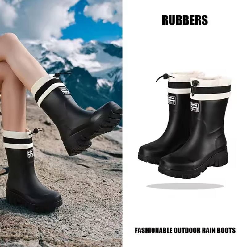 Водонепроницаемые нескользящие резиновые сапоги семейного размера для активного отдыха, сочетающиеся дизайны