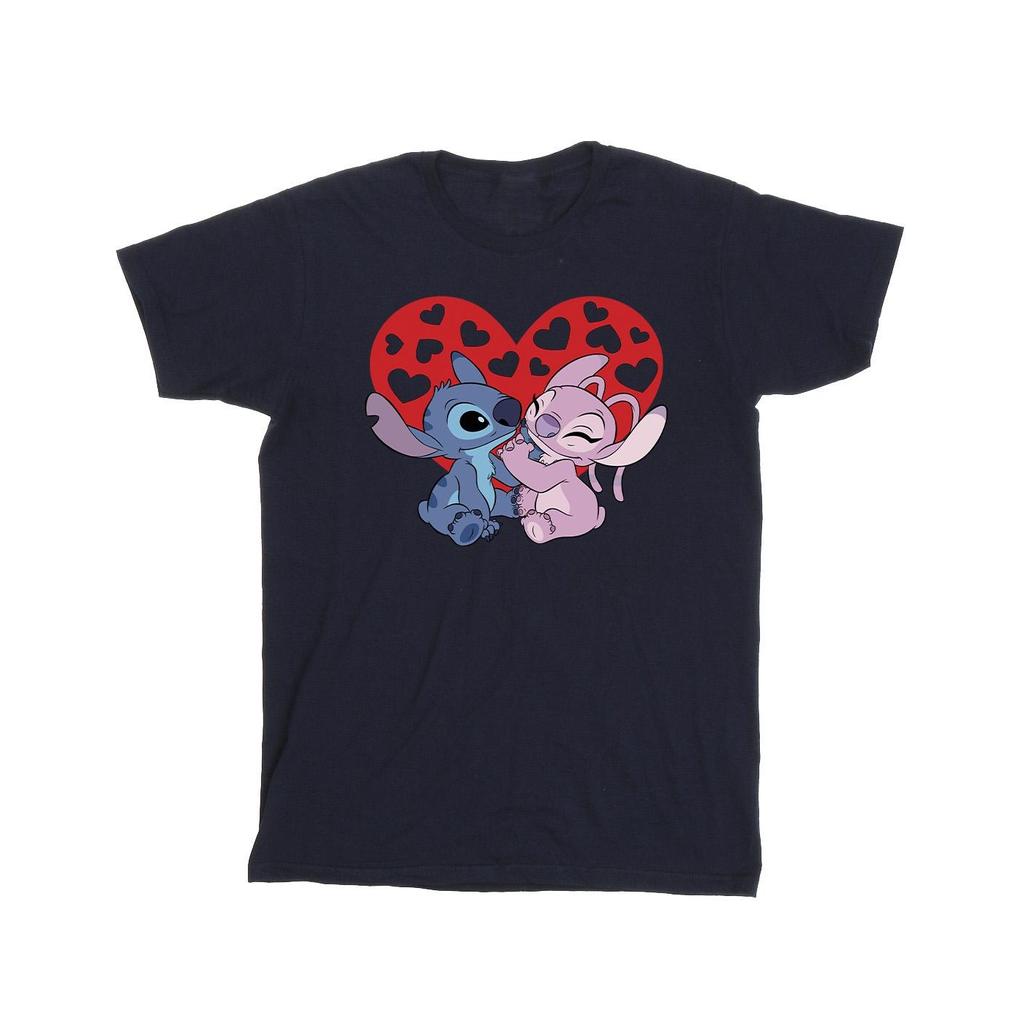 Disney Boys Lilo & Stitch Hearts T-Shirt