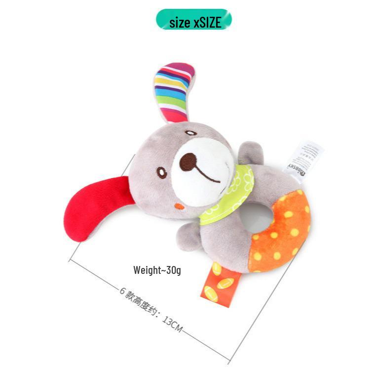 Bbsky Очаровательная плюшевая погремушка-прорезыватель в виде животного для малышей