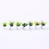1 Set Potted Plant Statue DIY Weather-resistant PVC Delicate Detail Mini Flower Miniature Home Decor