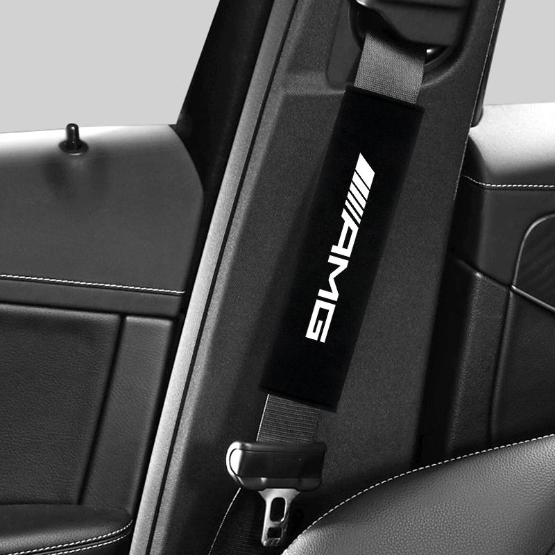 NSY2 Car Seat Belt Creative Seat Belt Shoulder Seat Belt Cover Car Interior Decoration For Mercedes Benz AMG GLE GLS CLA CLE GLC CLS