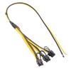 5 шт. Кабели питания 6Pin + 2Pin для майнера, кабели-адаптеры 1 к 3