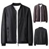 Youth Baseball Collar Short Jacket, Fashionable, Handsome and Casual, Thin Velvet Stand Collar Leather Jacket for Men