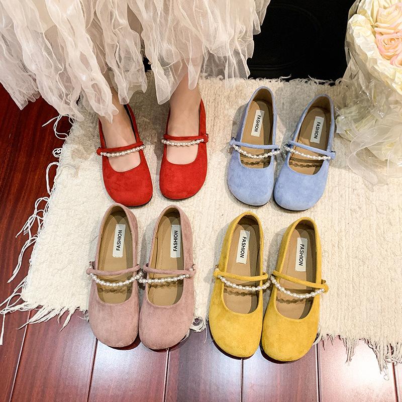 Late Evening Breeze Gentle Shoes Flat Single Shoes Women's 2025 New Summer Mary Jane Shoes with Skirts Soft-soled Maternity Shoes