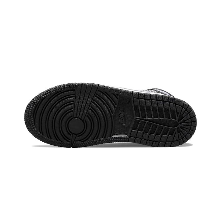 Детские кроссовки Air Jordan 1 Mid SE PS Houndstooth Black Lilac White DC7227-015