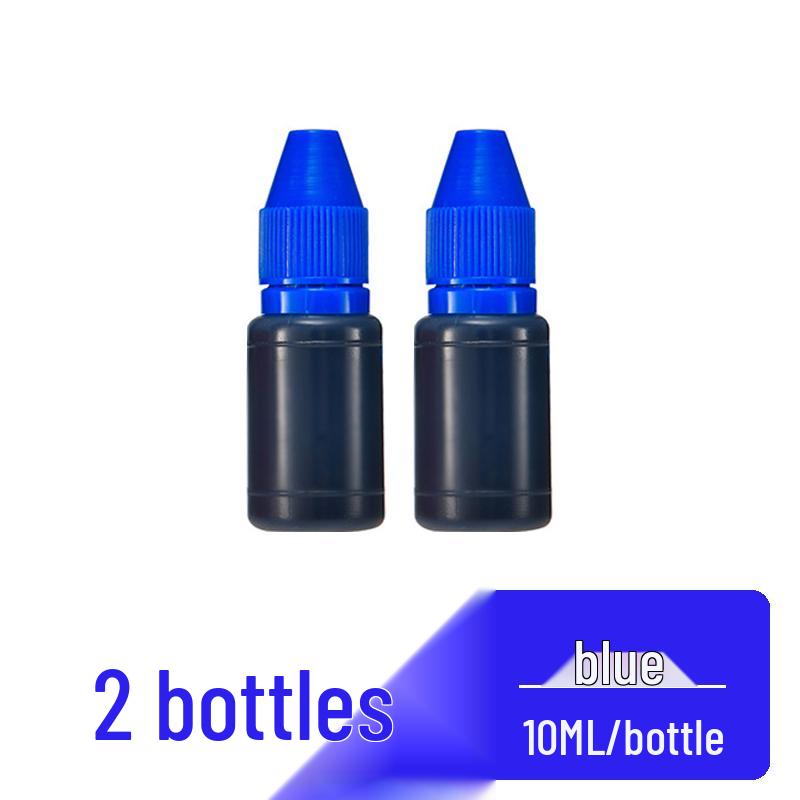 Быстросохнущая светочувствительная штемпельная подушка с чернилами для штампов - Красный, Черный, Синий, Фиолетовый, Зеленый Несмываемые чернила