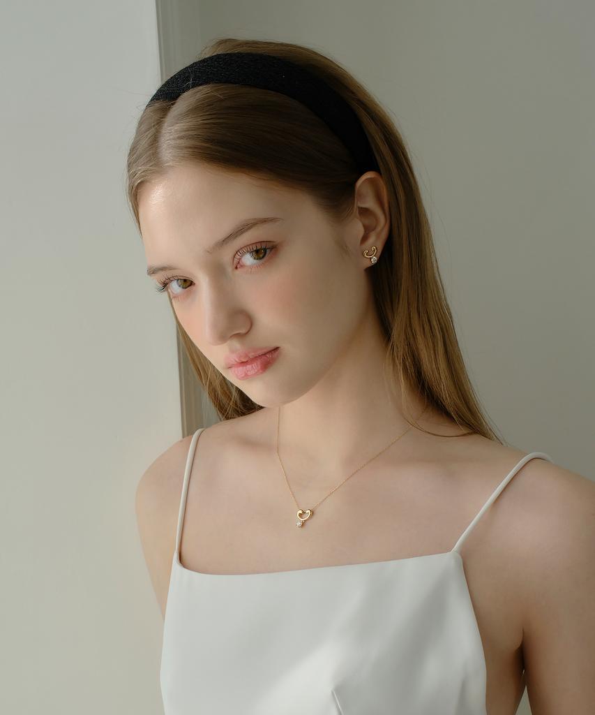 Reve Rv-Lab Diamond 0.3 Carat Phal. Love Drop Necklace
