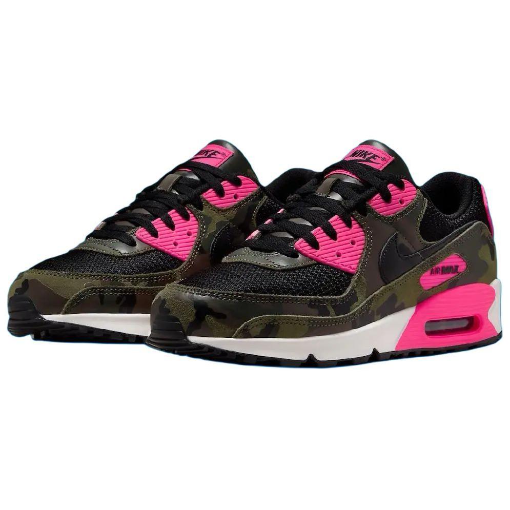 Nike Air Max 90 Premium Camo Pack - кроссовки унисекс Sequoia Hyper Pink Green Black Phantom IF1721-300