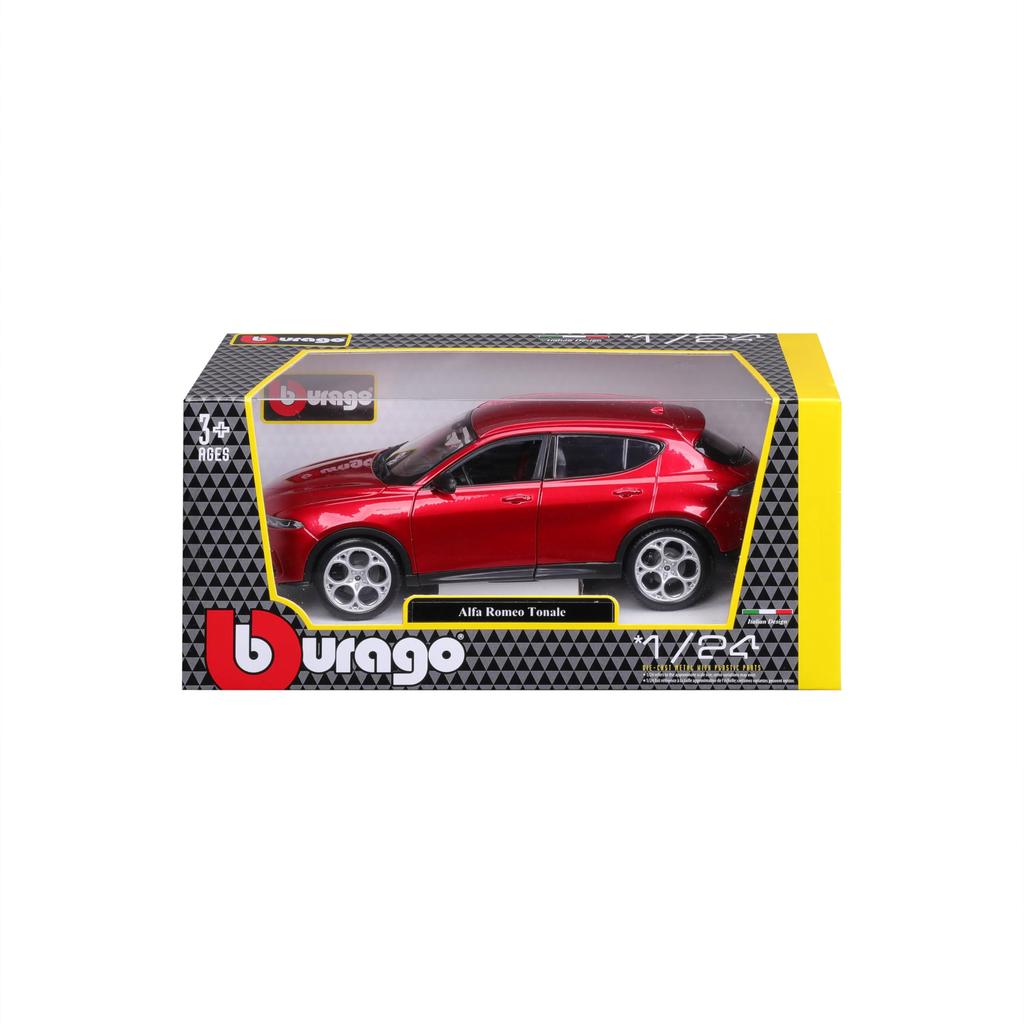 Bburago Alfa Romeo Tonale Red Mini Car Diecast Car Complete Product Alfa Romeo Tonale RD 1/24 124 18-21109