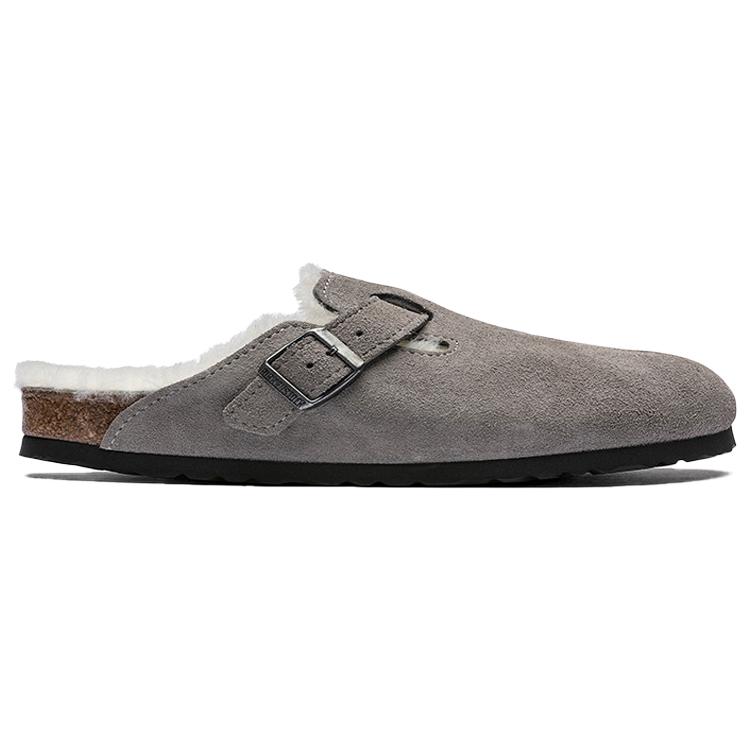 Бостон Birkenstock Замша с овчиной 'Stone Coin' 1017650
