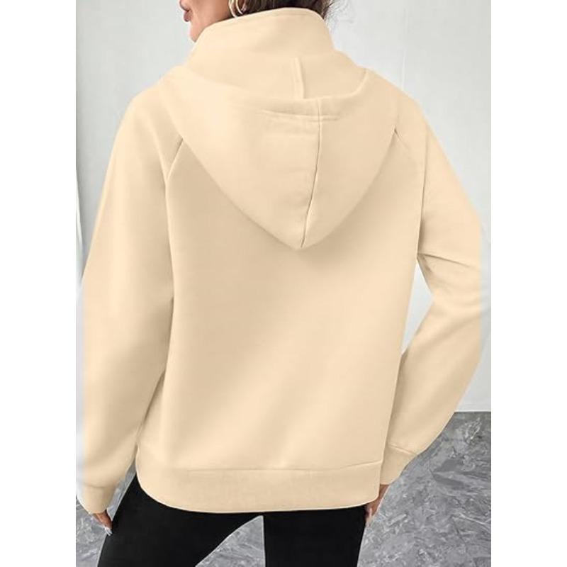 JKASHDK Женские модные повседневные однотонные худи и свитшоты с капюшоном и длинными рукавами с принтом
