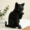 Кошка-украшение для спальни, черная модель, мини-форма, 3D-печать, матовая, без заусенцев, декоративная фигурка для рабочего стола, прихожей, элегантная