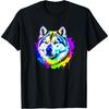 Alaskan Malamute Pop Art & Splash Art Alaskan Malamute T-Shirt(4)
